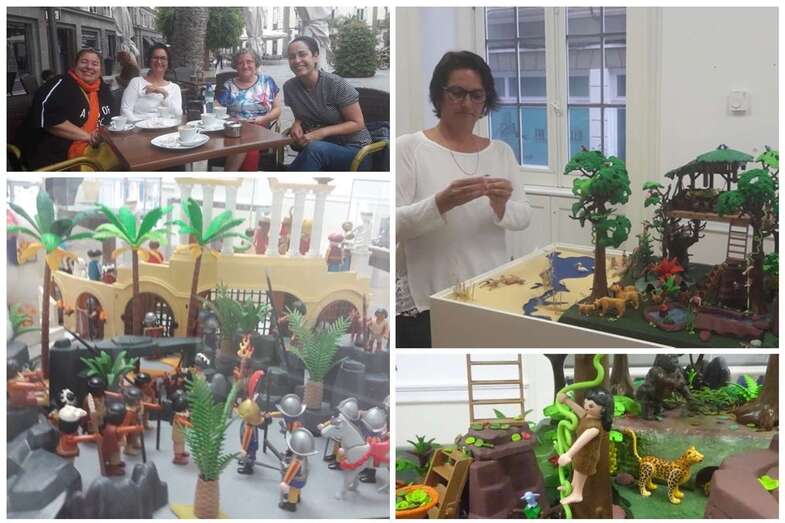 La exposición puede visitarse hasta finales de agosto en la Bibiloteca Insular  (Foto TA)